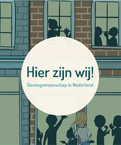 boek omslag: hier zijn wij!