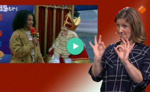 Sinterklaas journaal met tolk Nederlandse Gebarentaal