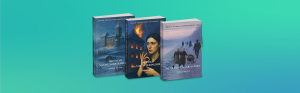 Drie boeken op een rij van pascal oranje